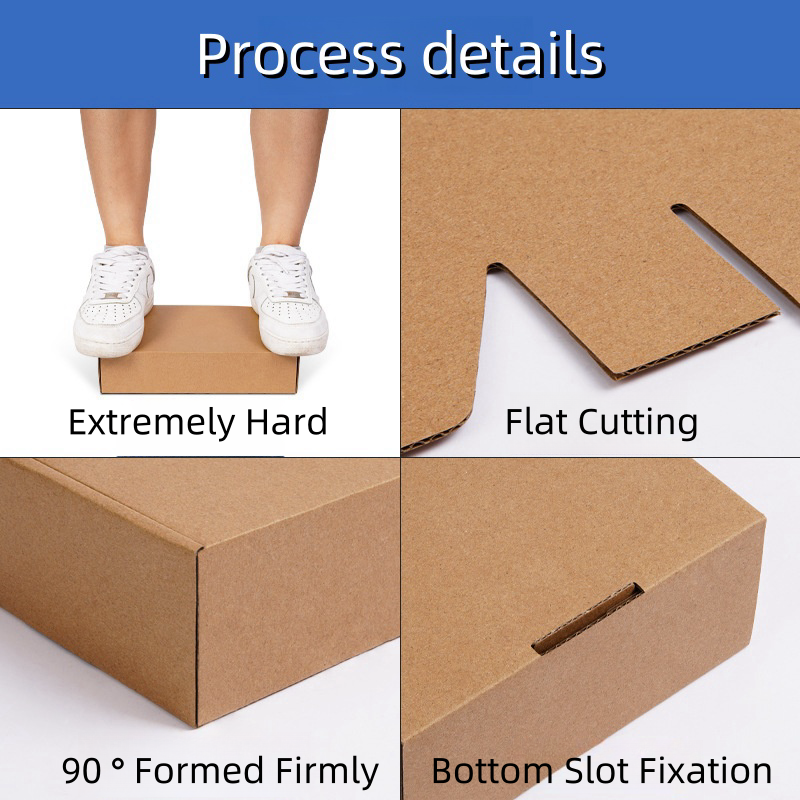 Custom Biodegradable Eco-Friendly Corrugated Mailer Paper Boxes for Shoes and Clothing Shipping for Biodgradable Packaging