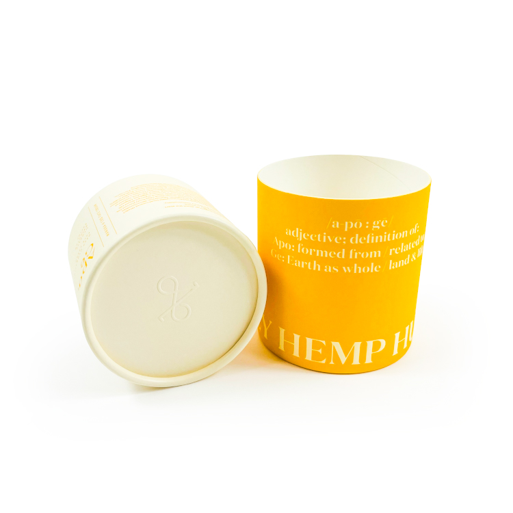 Ethical Sustainable Skincare Packing Boxes Custom logo Gift Paper Box Packaging Round Tube for Formula