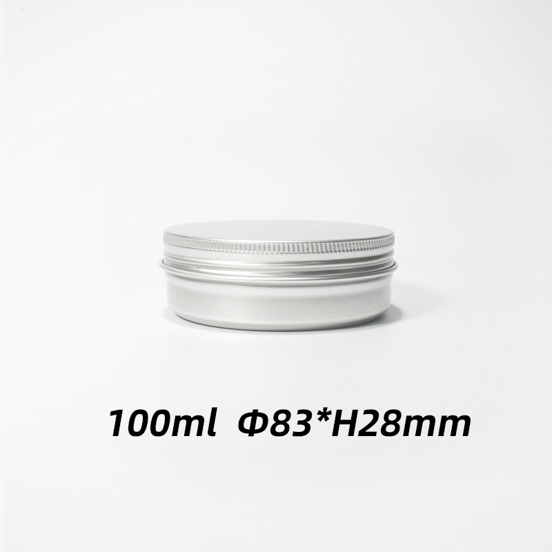 In Stock 5ml 10ml 20ml 30ml 50ml 100ml Aluminum Jar Cosmetic Packaging Cans With Screw Lid