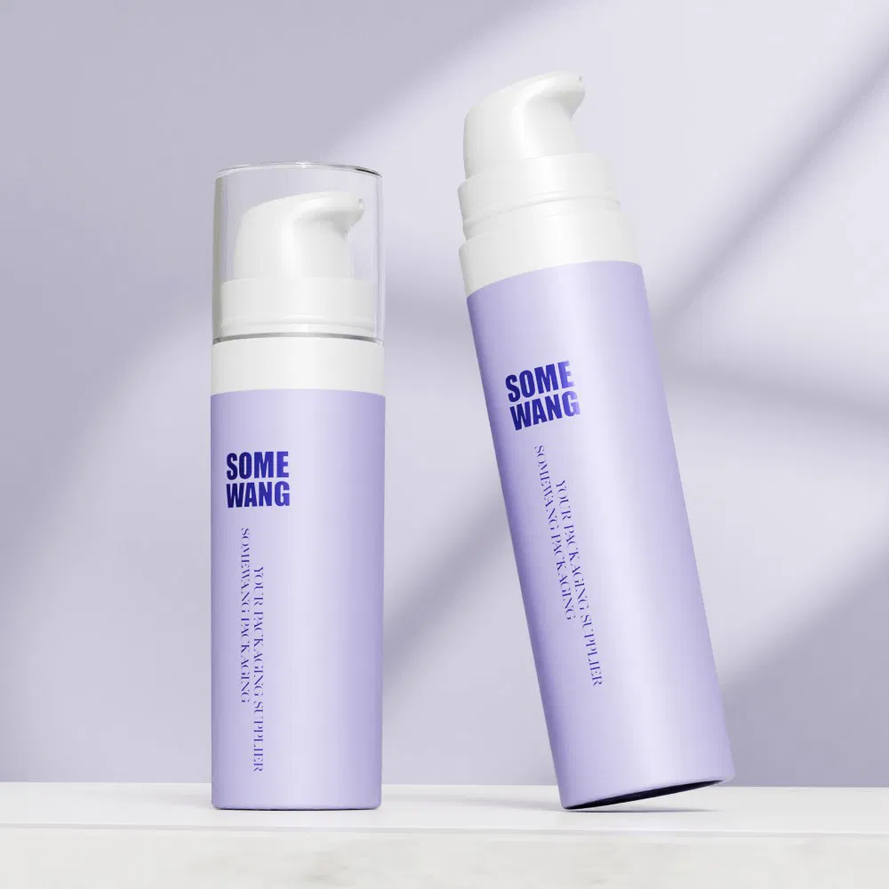 Somewang Custom Color Refillable PP Airless Lotion Pump Bottle 5ml 10ml 15ml 20ml Travel Size Cosmetic Skincare Gel Cream Packaging