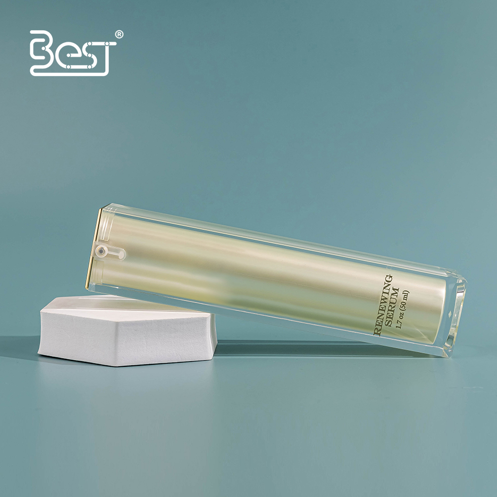 Wholesale Double Wall Frosted Airless Acrylic Bottles 15ml 30ml 50ml Travel Containers for Skin Care Serum &amp; Lotion