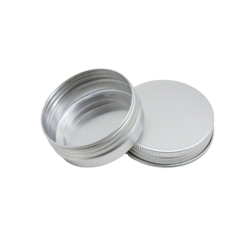 Premium Flat Aluminum Tin Container for Face Cream Jars