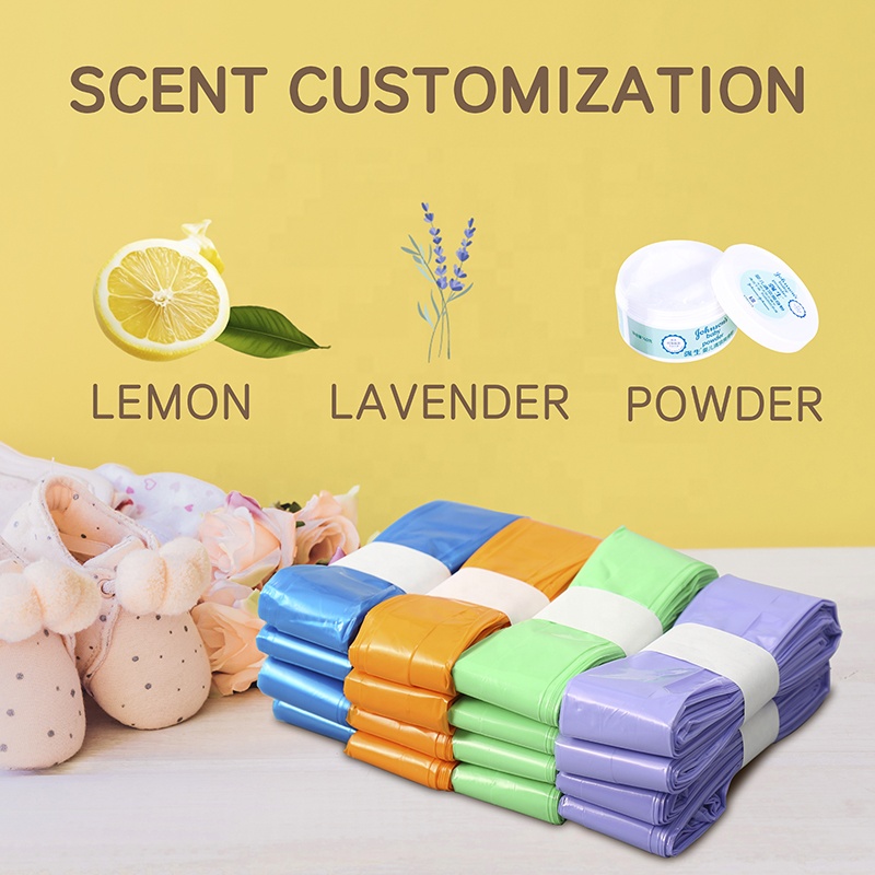 Nappy Bin Refills Compatible with Twist and Click Diaper Pails Odor Lock 7 Layers Diaper Plastic Refill Bag for Baby