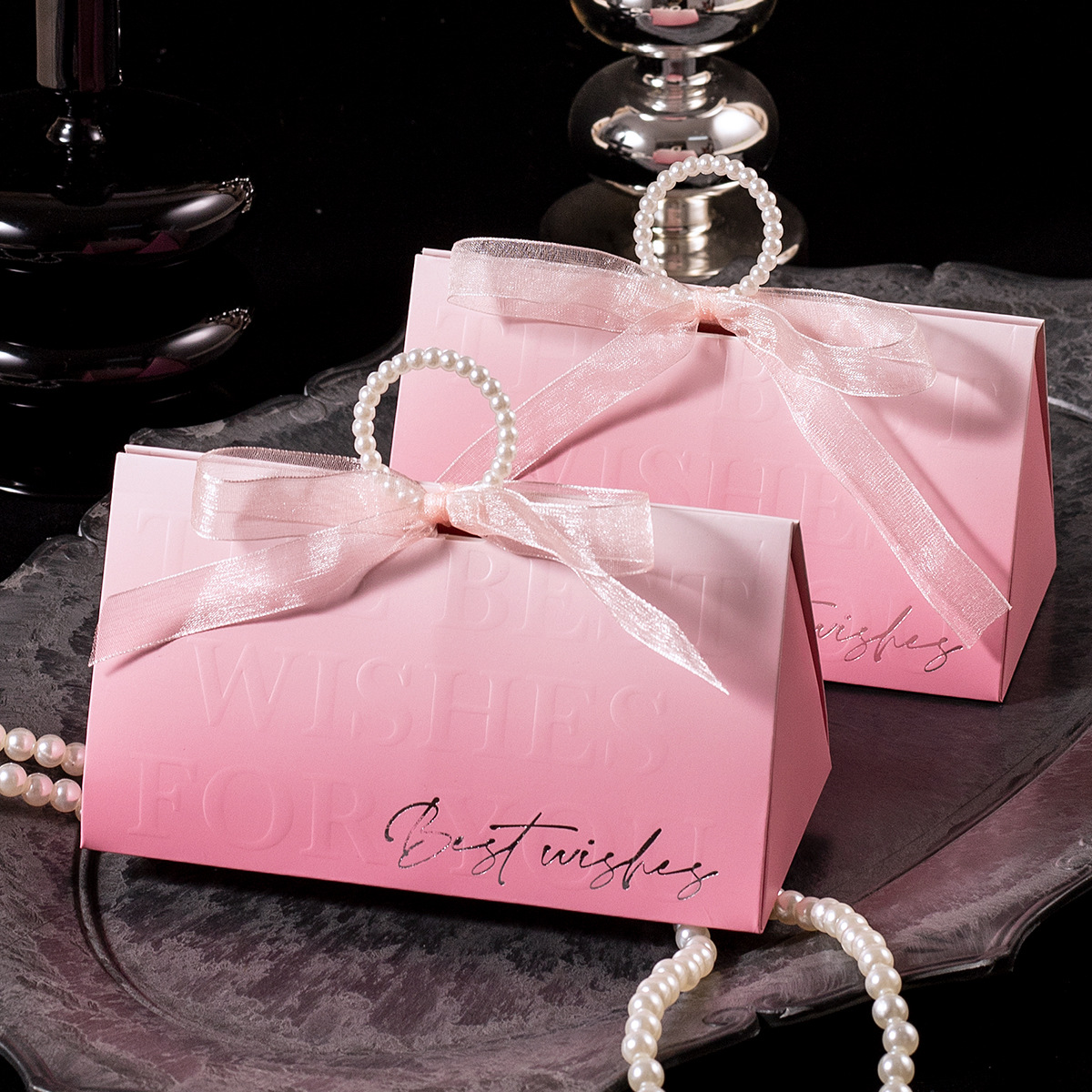 Wholesale Price Gift Box Wedding Favors Paperboard Candy Boxes with Custom Print Logo Self Erecting Recyclable