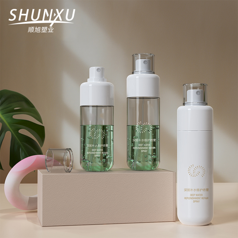 Manufacturer Wholesale Cosmetic Packaging Containers Custom Empty Plastic Mist Spray Bottle Skincare Body Lotion Gel Pump Bottle