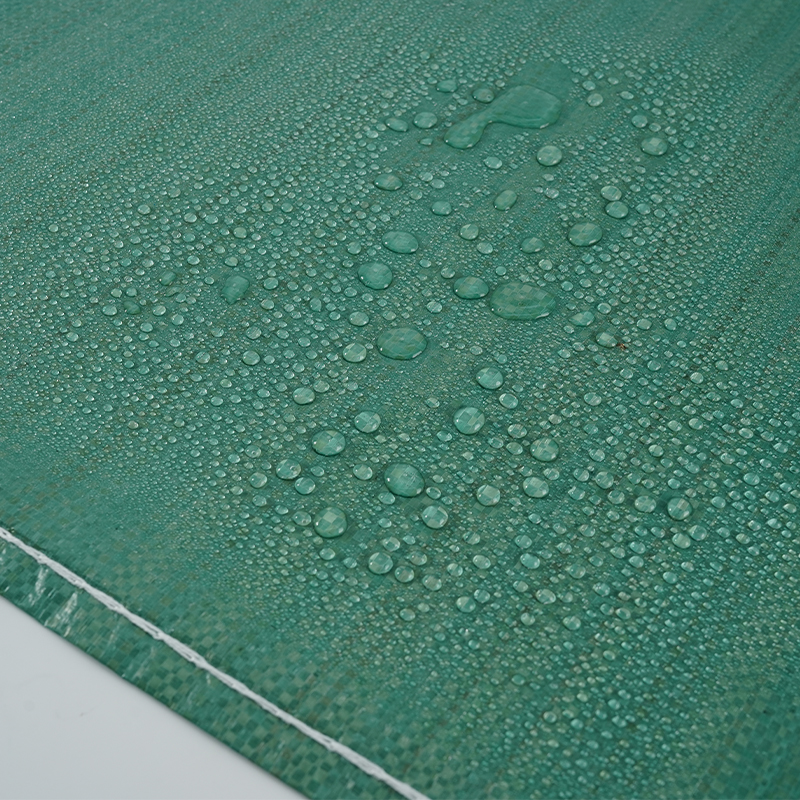 Custom Size Woven Sack Green Laminated Storage Bag for Bulk Products Packaging Solutions