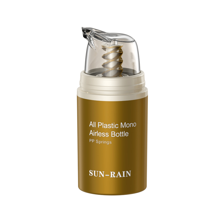 MONO 50ml Airless PP Plastic Pump Spray Bottle for Cream and Lotion Cosmetic Seal Type for Skin Care Packaging