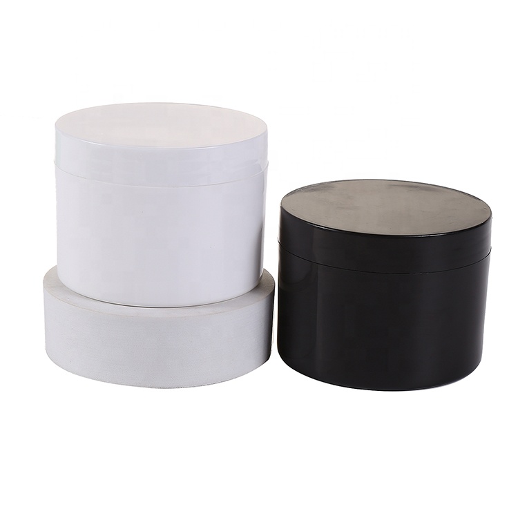 Double Wall pp Cream Jars 200g 250g Cosmetics Plastic Cream Jar Pet Jar with Lid Packaging Body Scrub Container