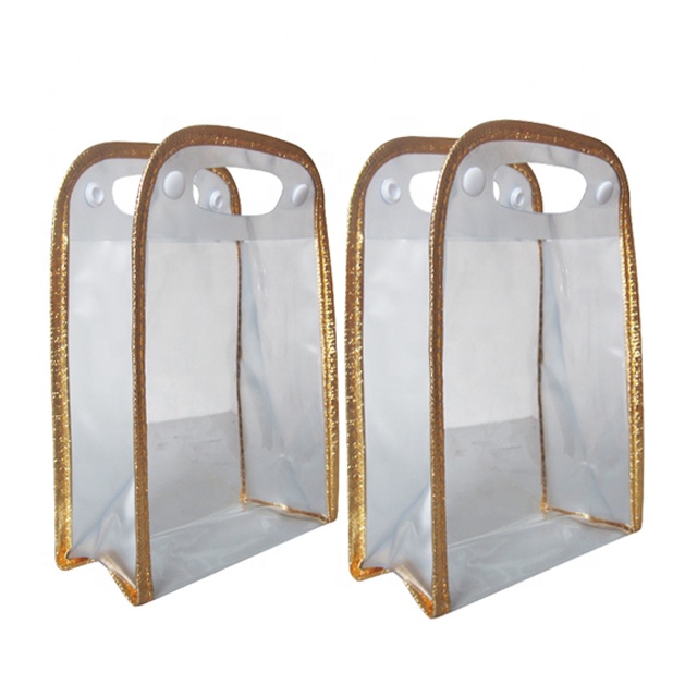 Customized Transparent Clear PVC Plastic Cosmetic Bag with Side Gusset Personalized Cosmetics Packaging for Shampoo