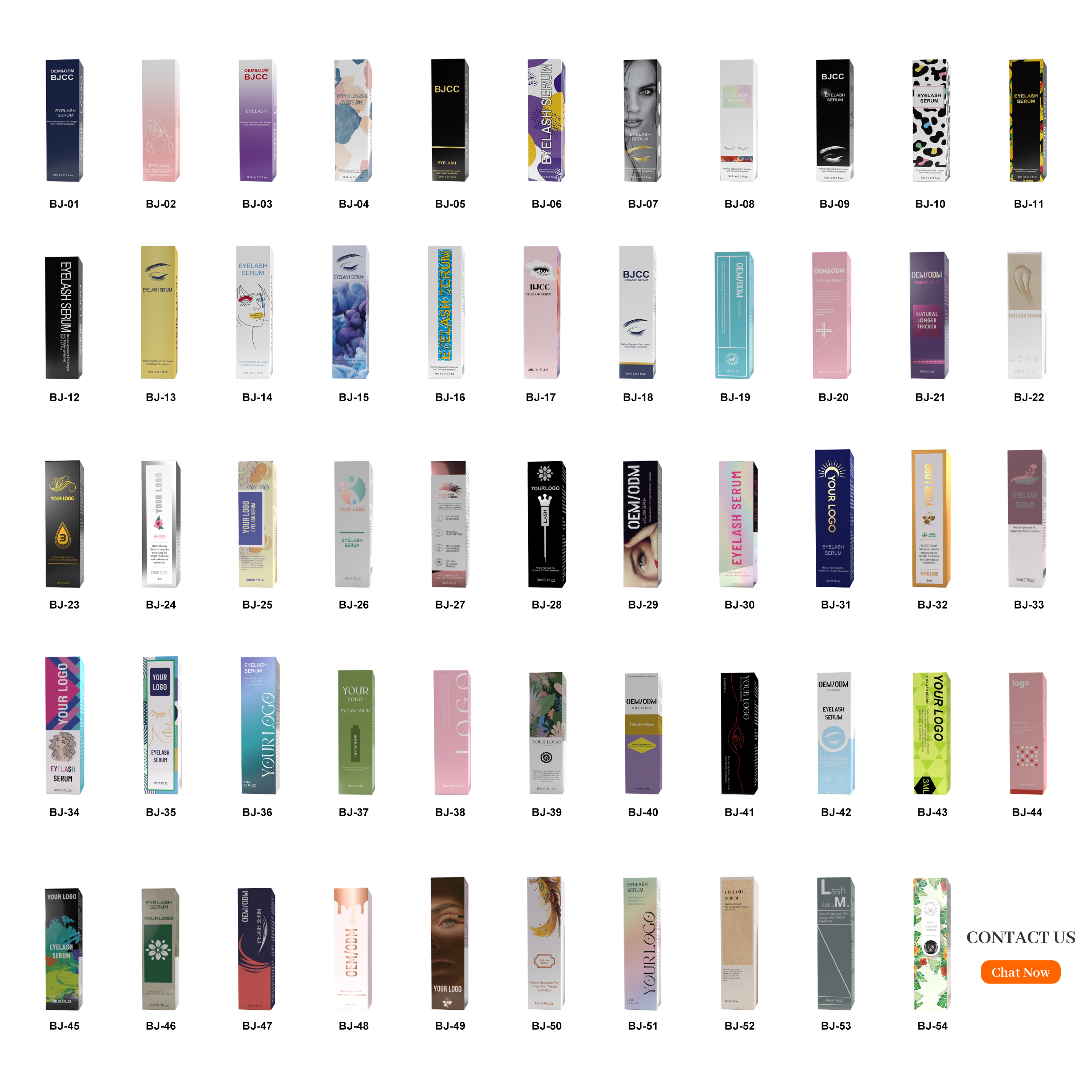 Makeup Foldable Art Paper Box Cosmetics Private Label Factory Package Full Color Gradient Lash Serum Carton Folding Box Printing