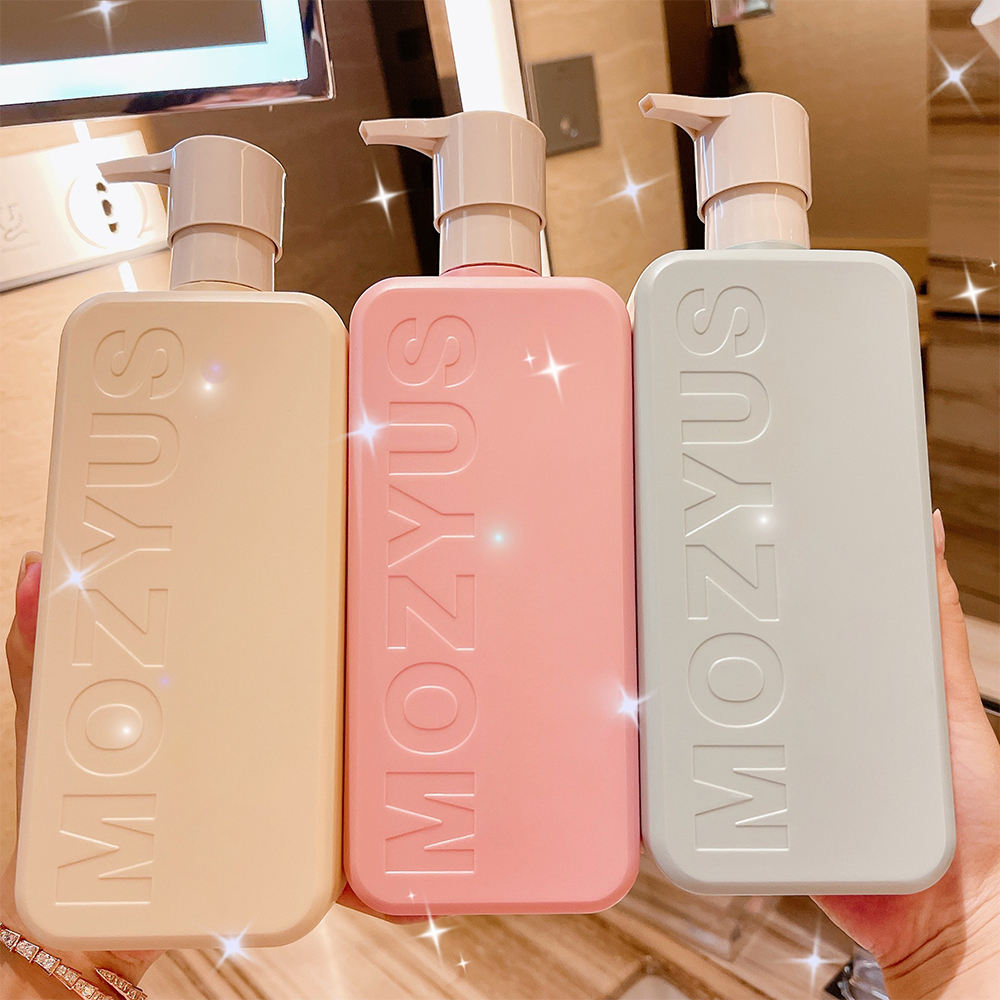 Wholesale Luxury Plastic Pump Bottle for Shampoo Conditioner Showers Gel Lotion 350ml 800ml Cosmetic Packaging PE White OEM
