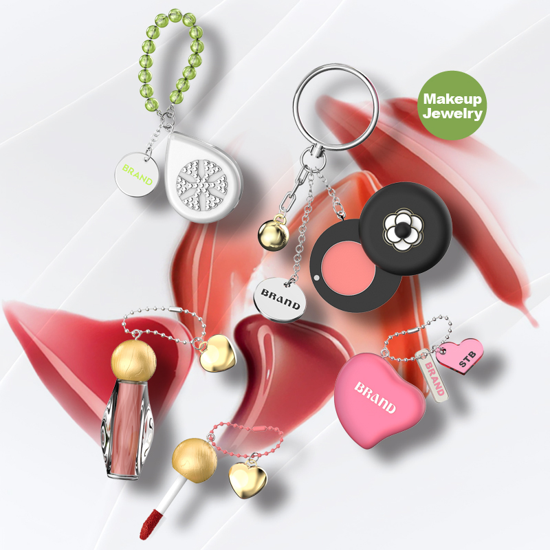Innovation Makeup Jewelry Biodegradable Wooden Refillable Magnetic Empty Solid Perfume Keychain Container Packaging