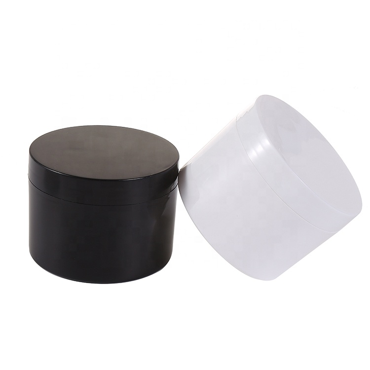 Double Wall pp Cream Jars 200g 250g Cosmetics Plastic Cream Jar Pet Jar with Lid Packaging Body Scrub Container