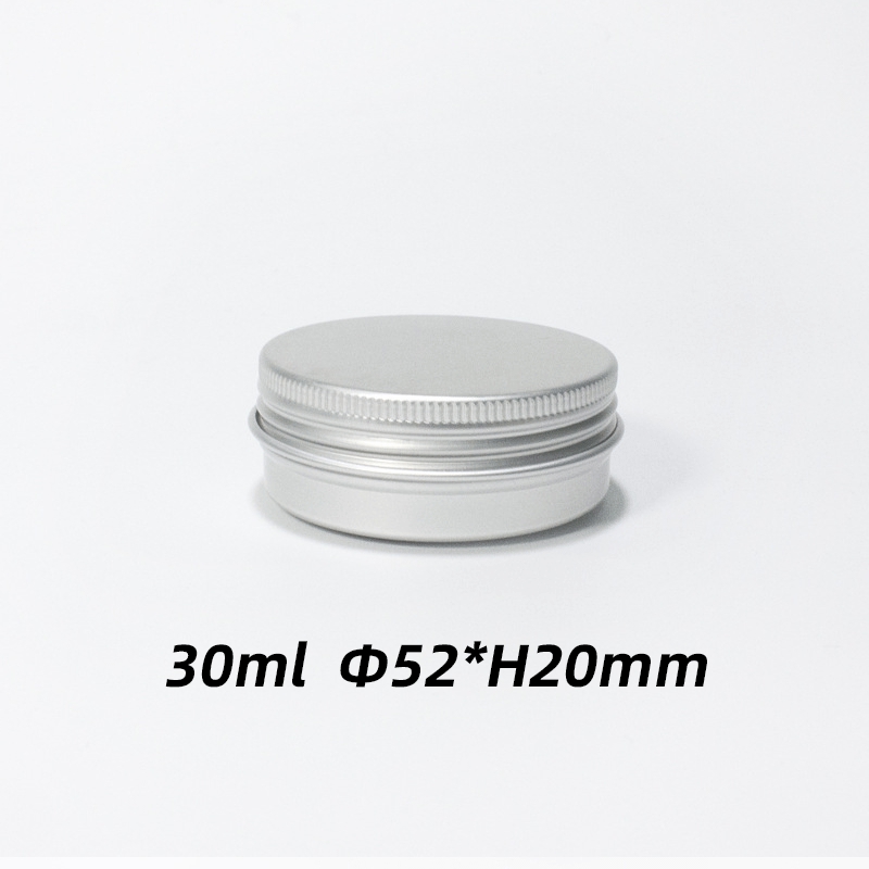 In Stock 5ml 10ml 20ml 30ml 50ml 100ml Aluminum Jar Cosmetic Packaging Cans With Screw Lid