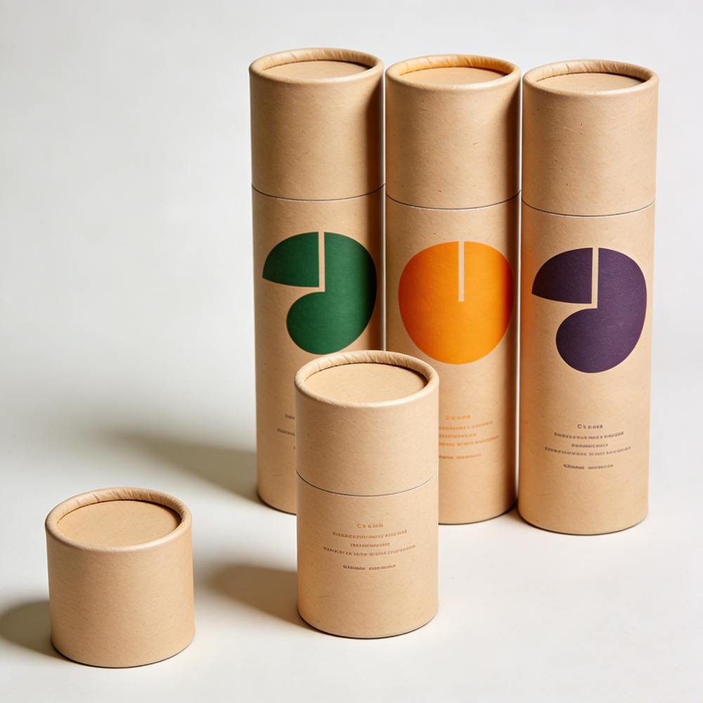 Custom Luxury Personality Desgin Cylinder Cosmetic Essential Oils Bottle Skincare Cardboard Round Paper Tube Packaging
