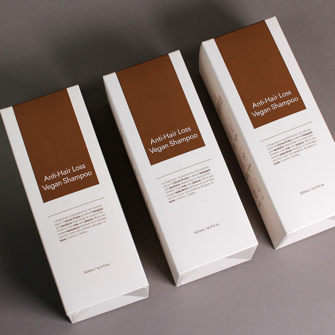 High Quality Foldable Luxury Paper Card Skincare Packaging Reverse Tuck End Cosmetic Box for Shampoo