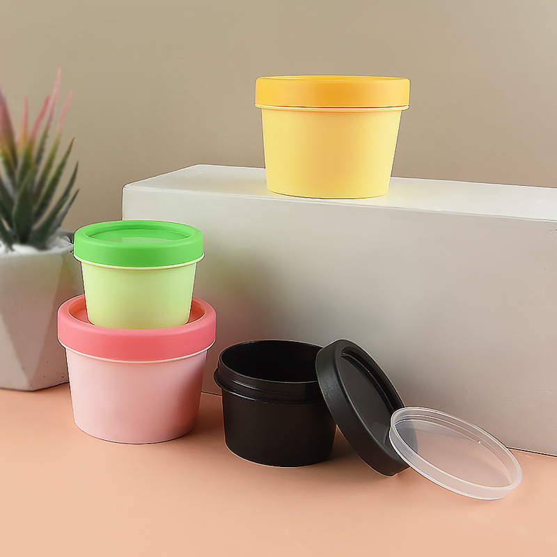 Recyclable 50g 100g 500g Large Volume Facial Cream Plastic PP Cream Container for Cosmetic Packaging
