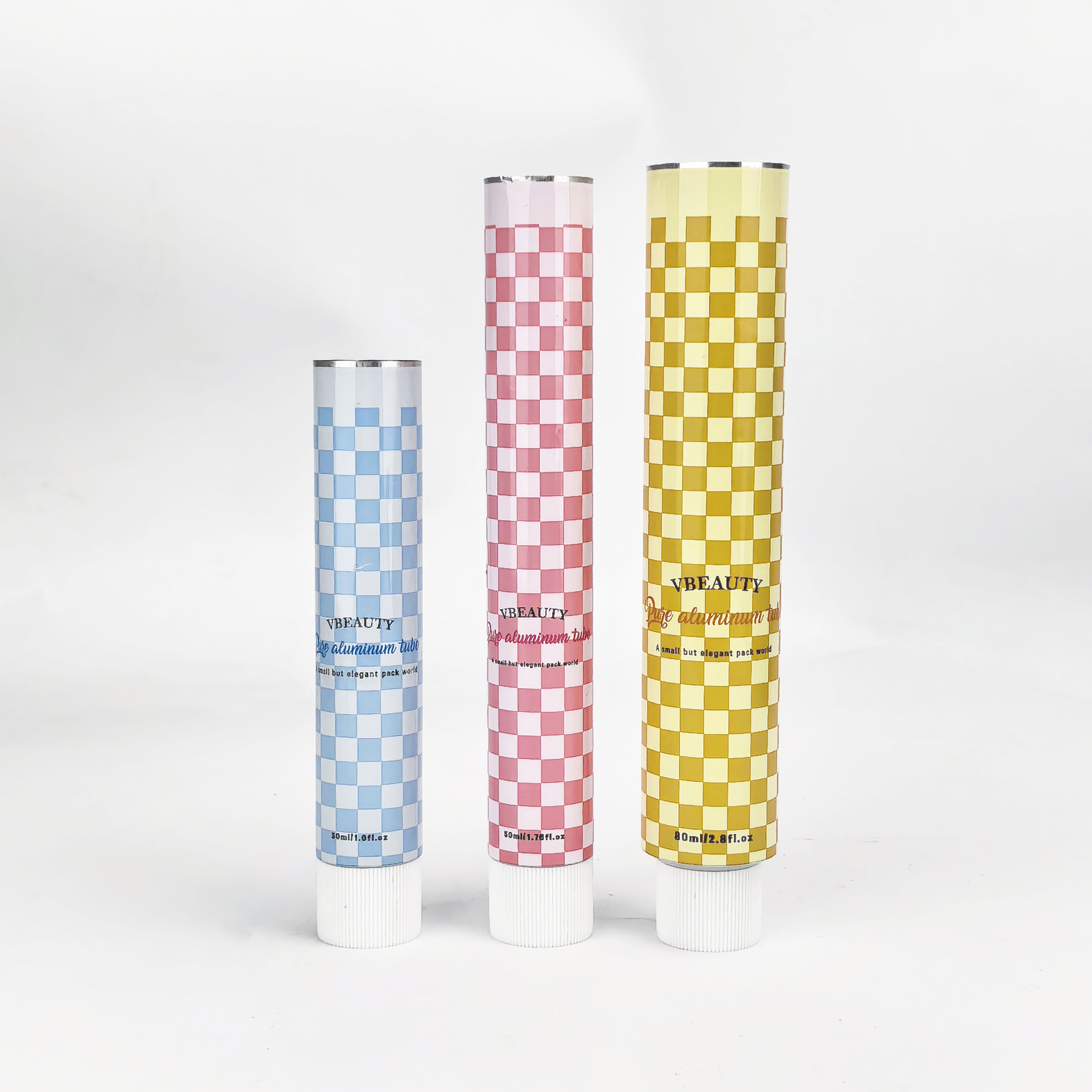 Cosmetic Aluminum Tube for Eye Cream Skin Care 50ML Custom Metal Packaging with Squeeze Tube