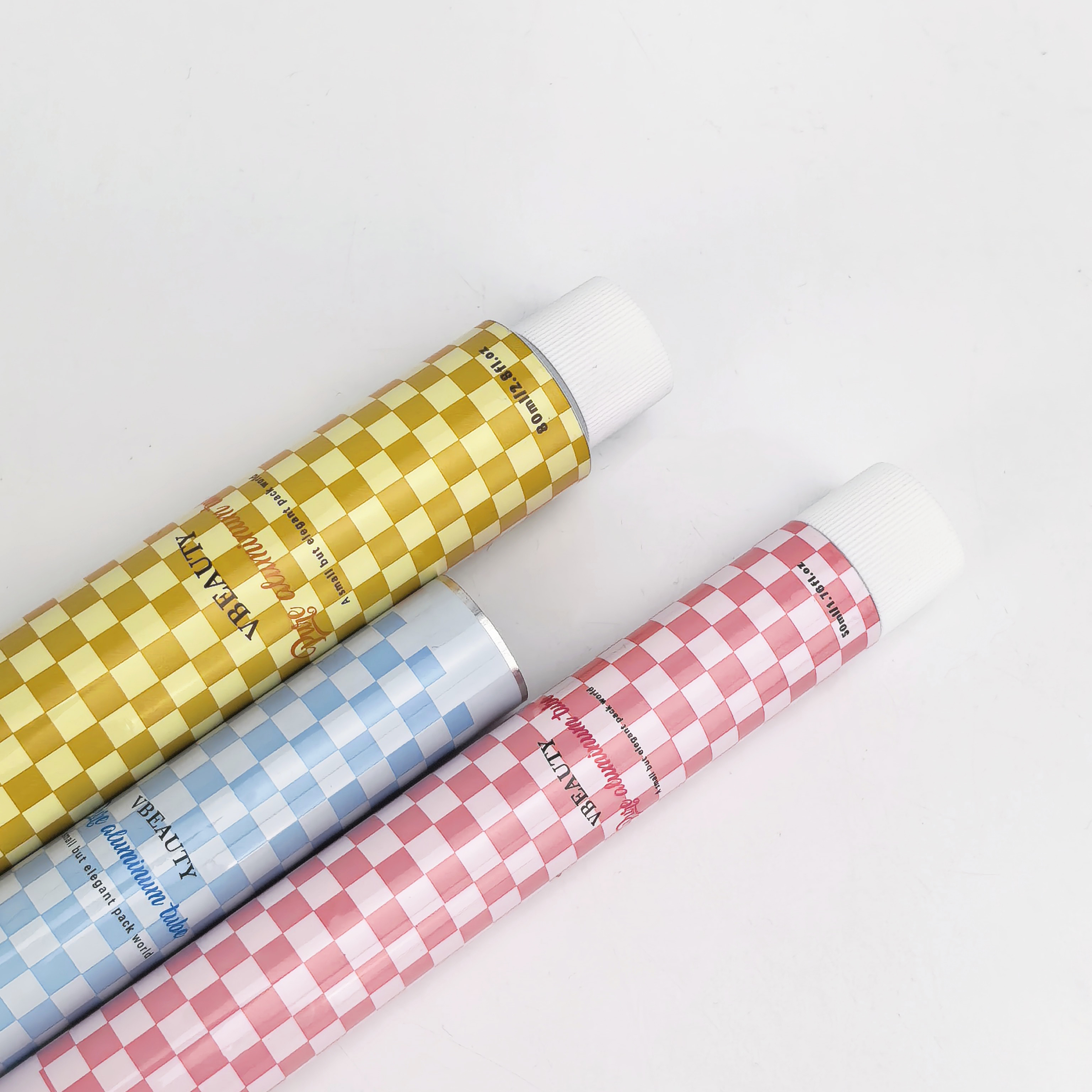 Cosmetic Aluminum Tube for Eye Cream Skin Care 50ML Custom Metal Packaging with Squeeze Tube