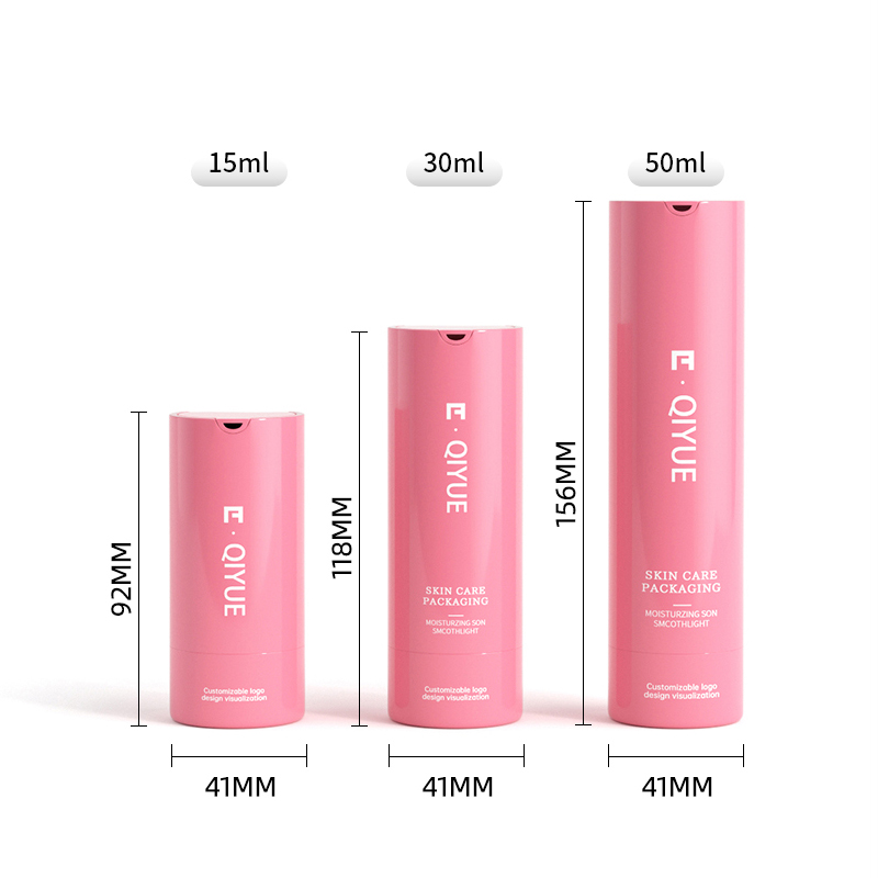 15ml 30ml 50ml Airless Pump PP PCR Plastic Skincare Serum Sunscreen Cream BB Cream Cosmetic Container Empty Bottle Custom Silk