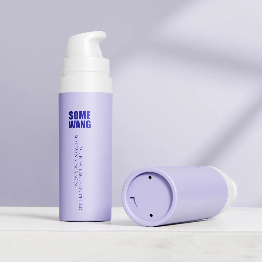 Somewang Custom Color Refillable PP Airless Lotion Pump Bottle 5ml 10ml 15ml 20ml Travel Size Cosmetic Skincare Gel Cream Packaging