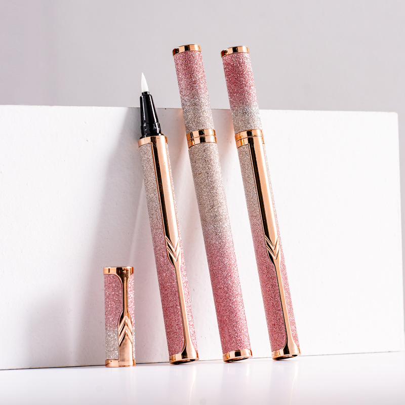 High-End Eyeliner Package Steel Ball Straight Liquid Cotton Head Liquid Eyeliner Empty Tube Makeup Packaging