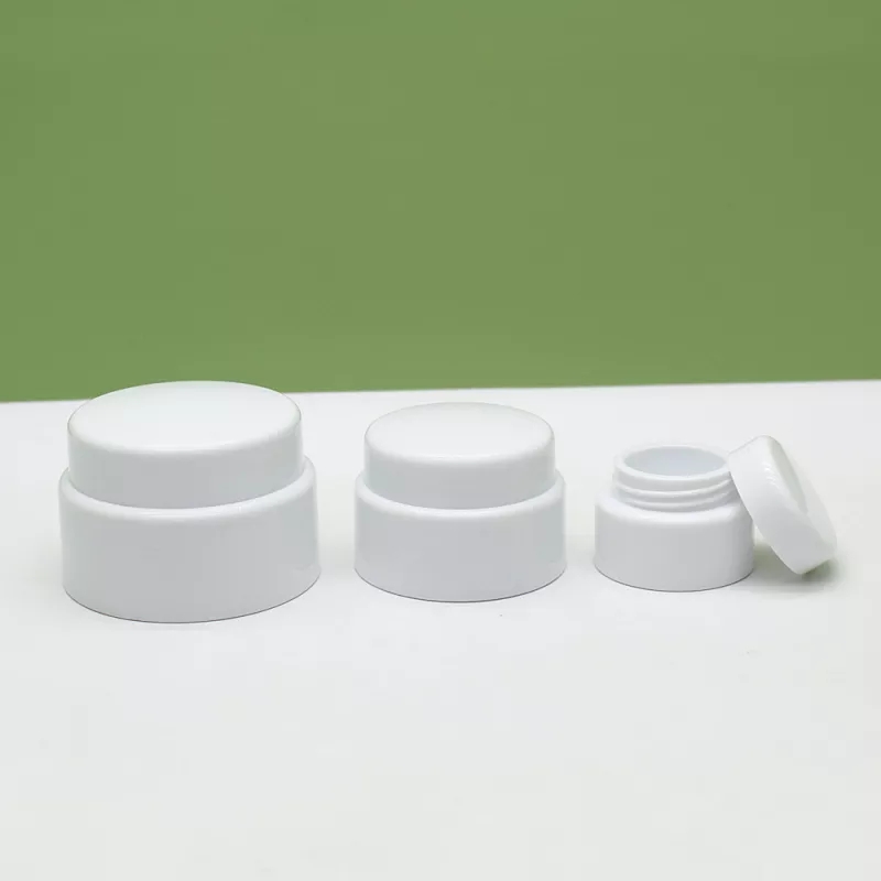 Luxury Empty 15ml 30ml 50ml Double Wall Straight Round pp Plastic Cosmetic Face Cream Jar Packaging
