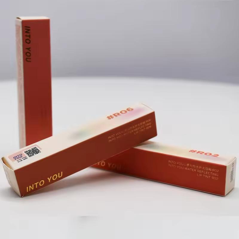 Private Label Empty Lip Gloss Tube Paper Boxes Packaging for Makeup Tool
