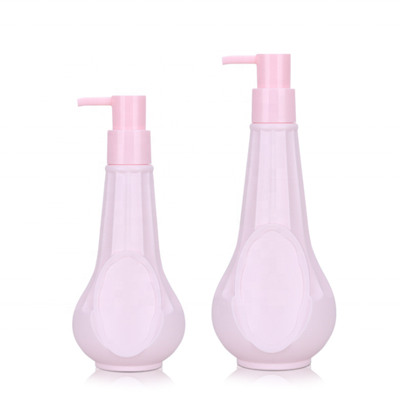 Custom Pink 500ML/800ML PE+PP Pump Spray Shampoo Bottle Empty Cosmetic Packaging for Skin Care Serum and Lotion