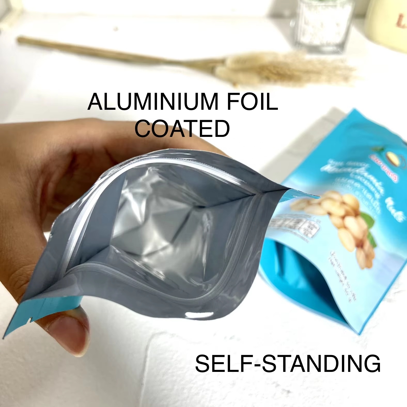 Custom Plastic Bags Stand-Up Zip Lock Bags Resealable Food Pouch Packaging Bag Sac Plastique Emballage Bolsas Personalizadas