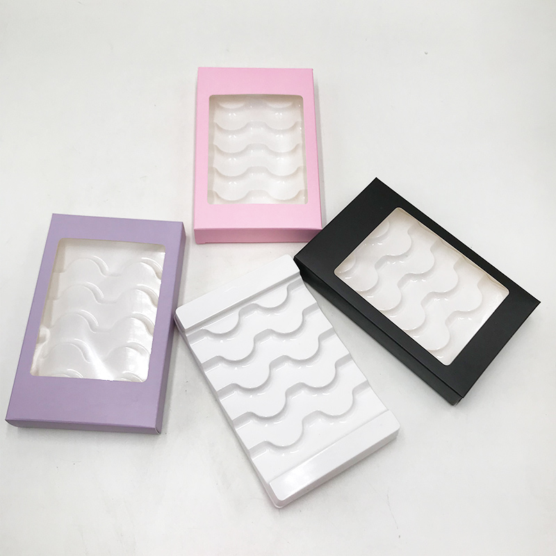 New Box Private Label Vendor Empty 5 Pairs Packaging Paper Box for Lashes Lash Box Packaging for Strip Lashes