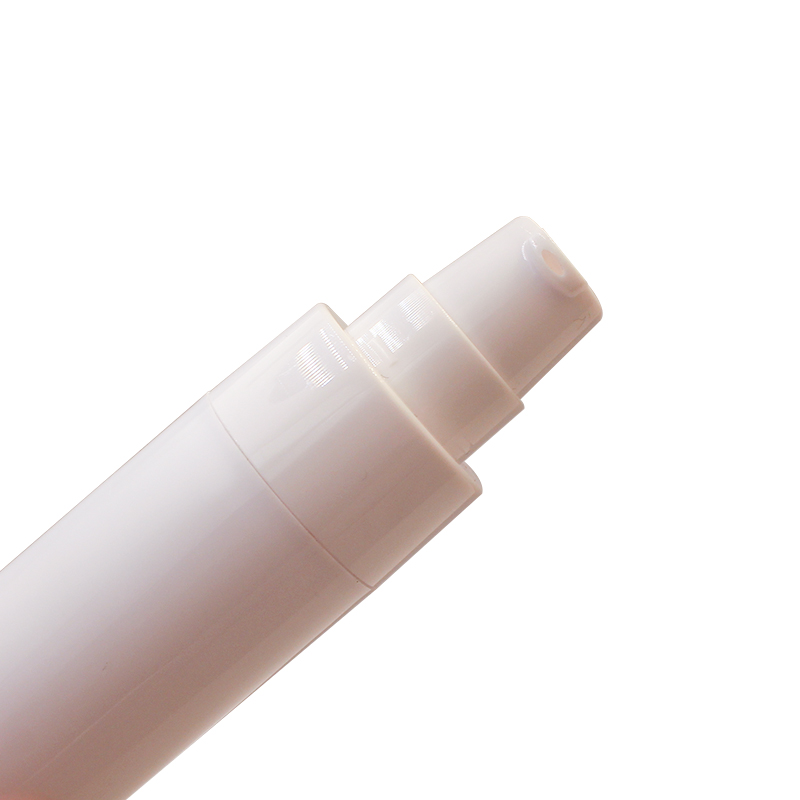 White Cosmetic Vacuum Airless Pump Bottle 15ml 30ml 50ml Plastic for Lotion Skin Care Packaging Screen Printing Surface Handling