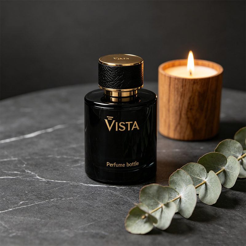 Custom Label 30 Ml 50 Ml 100 Ml Empty Luxury Black Cosmetic Packaging Glass Spray Perfume Bottle With Box