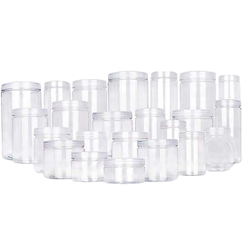 clear plastic pet jar plastic container packaging transparent food packaging