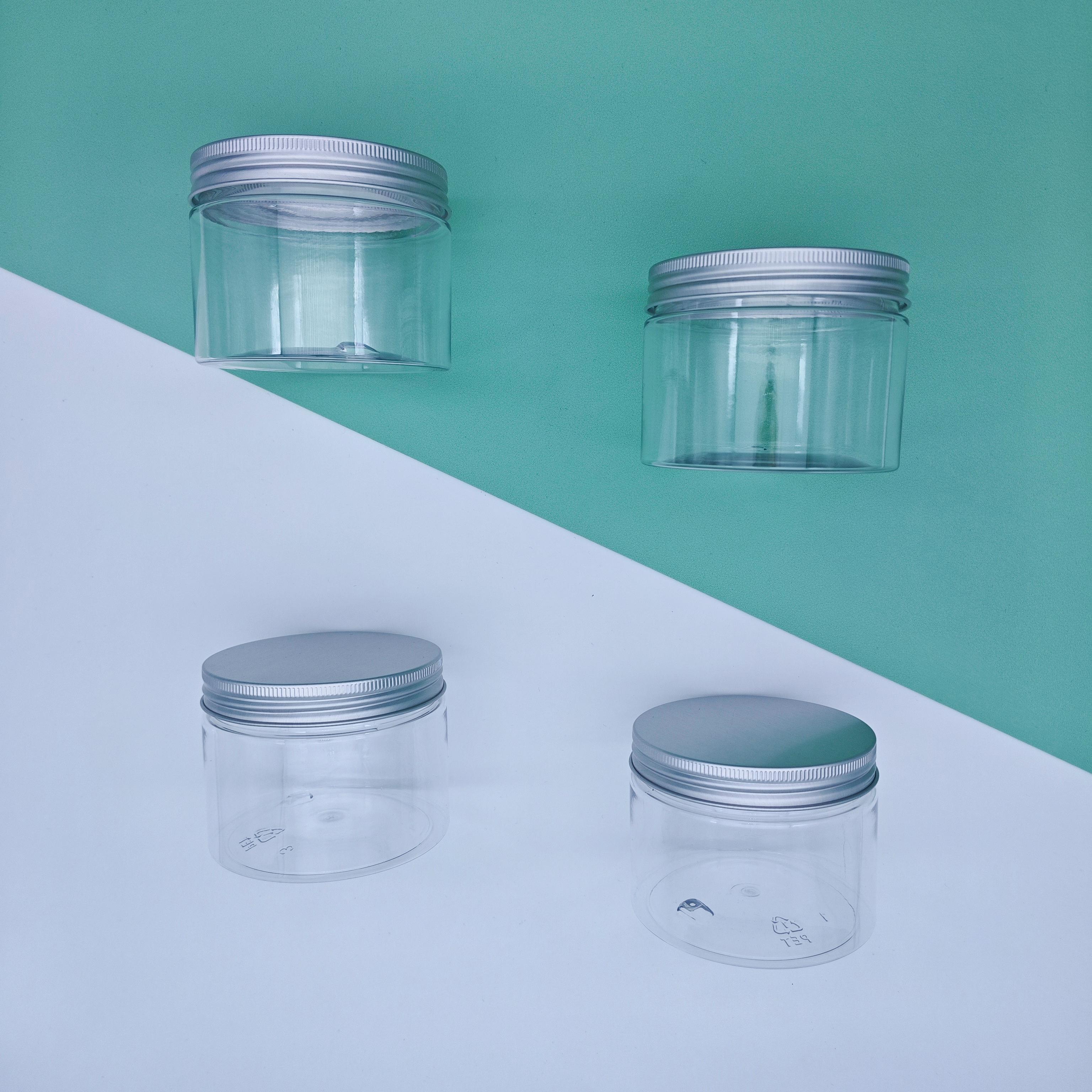 XYPACKAGING 89 400 89mm 500ml 16oz Empty PET Plastic Packaging Jars for Candy Chocolate Food Grade Custom Colors Silk Screen