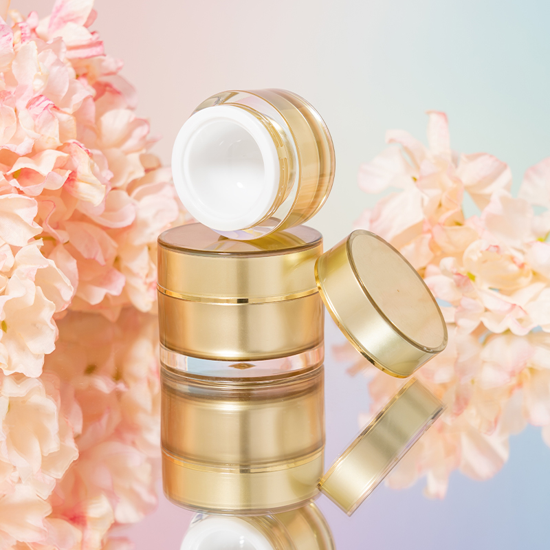 Cosmetic Packaging Suppliers Luxury Skincare Packaging 5/10/15/30/50g Golden Jars for Creams and Lotions