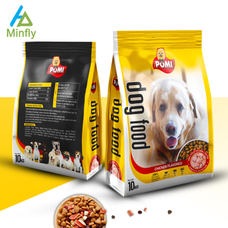 Custom 1kg 5kg Pet Food Bag Dog Cat Food Packaging With Handle Aluminum Foil Mylar Pouch MOPP VMPET PE Large Capacity Bag