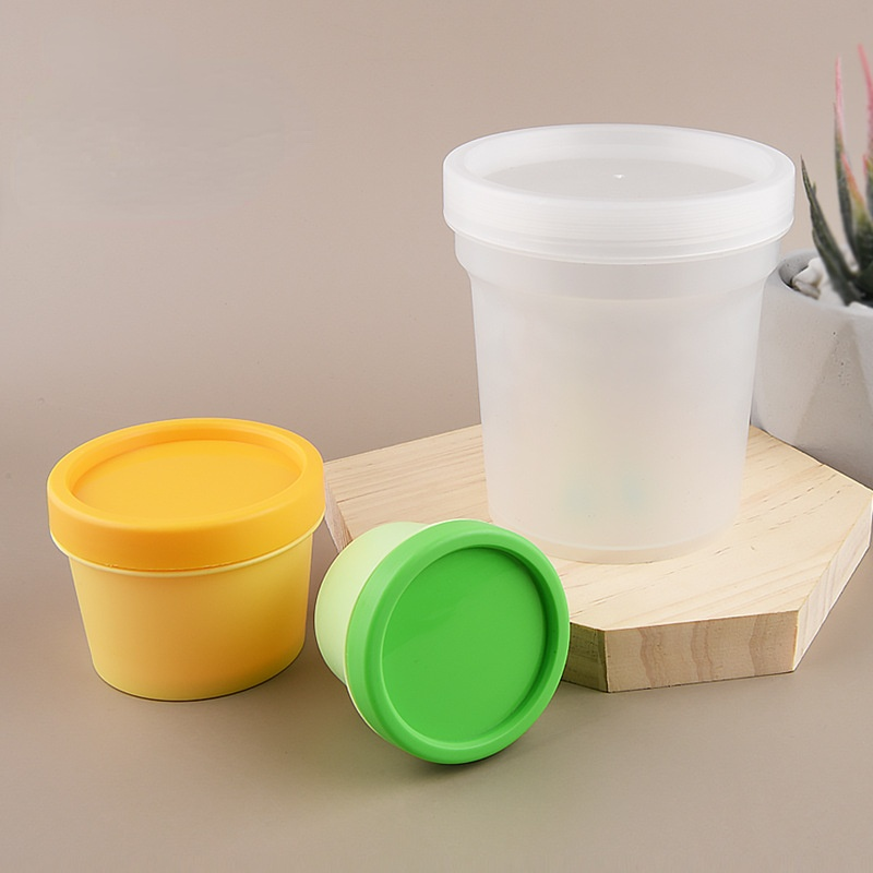 Recyclable 50g 100g 500g Large Volume Facial Cream Plastic PP Cream Container for Cosmetic Packaging