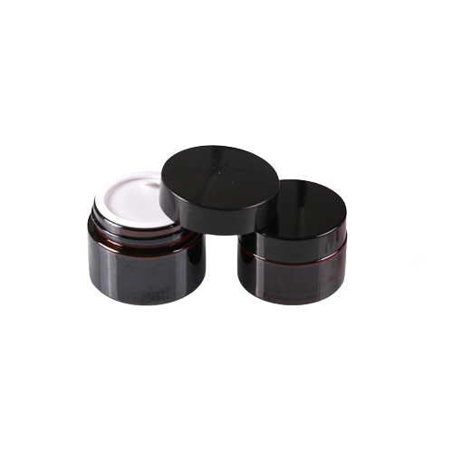 Cosmetic Packaging 8oz Frosted Glass Storage Jars with Lids Hot Sale Products