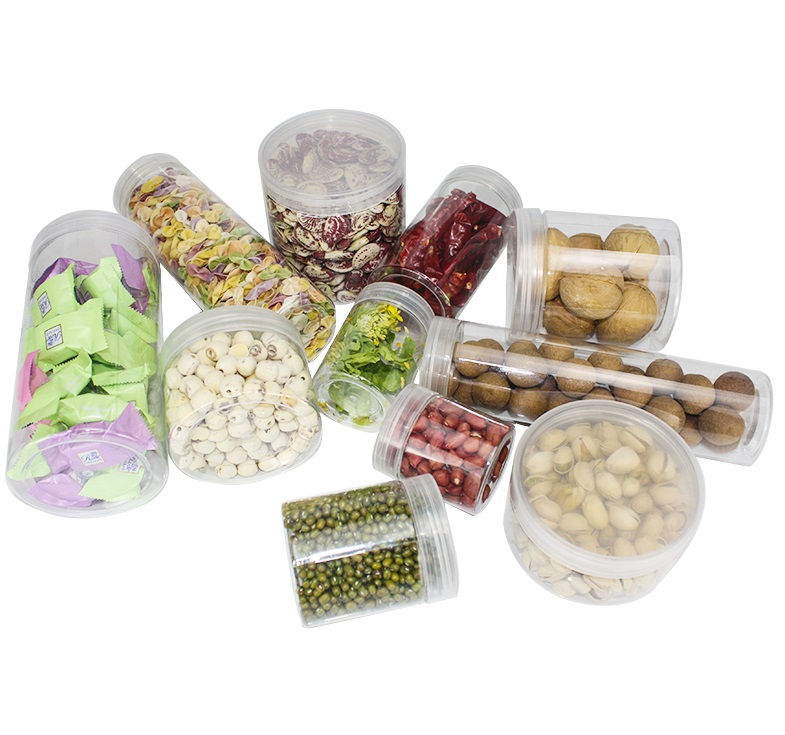clear plastic pet jar plastic container packaging transparent food packaging