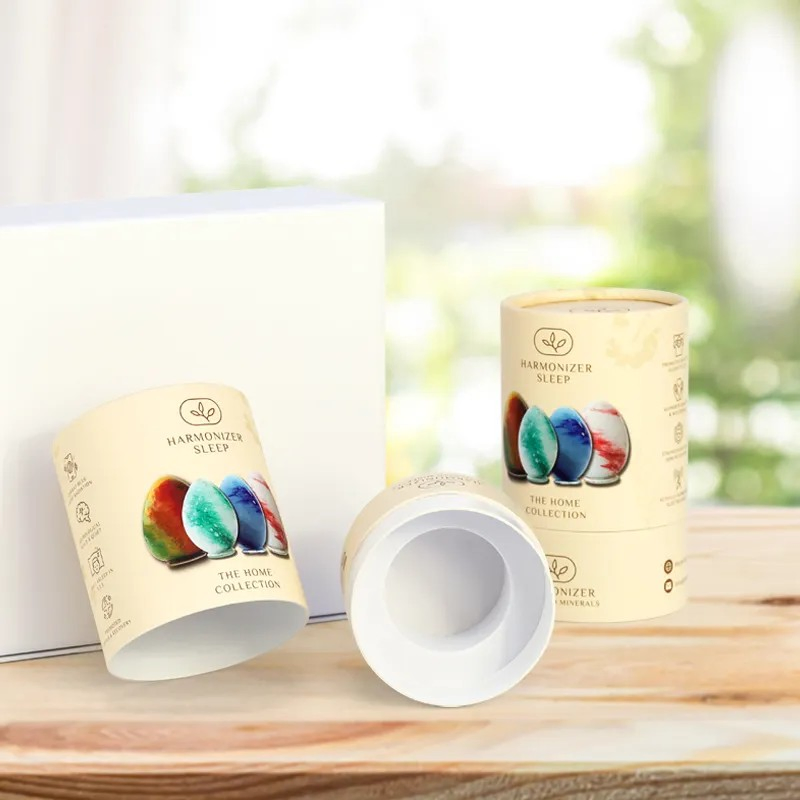 Sustainable Round Cardboard Container Custom Printed Paper Tube for Cosmetic Packaging OEM/ODM Service