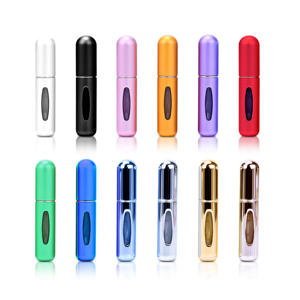 5ml 8ml Perfume Atomizer Portable Liquid Container for Cosmetics Traveling Mini Aluminum Spray Alcochol Empty Refillable Bottle