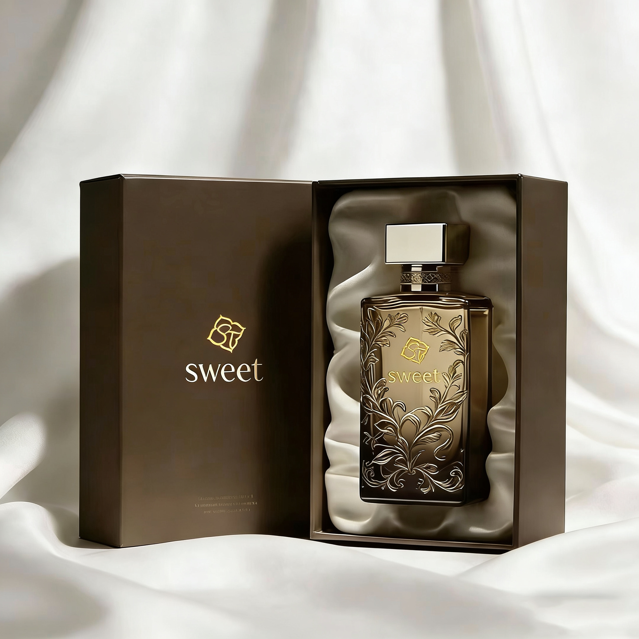 Hot Selling Premium Perfume Bottle 100ml Gradient Glass Perfume Bottle 30ml 50ml Square Empty Perfume Bottle With Box Packaging