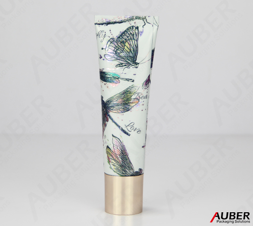 Laminated Tube Sunscreen Makeup Metallized Printed Custom Round Cosmetic Packaging