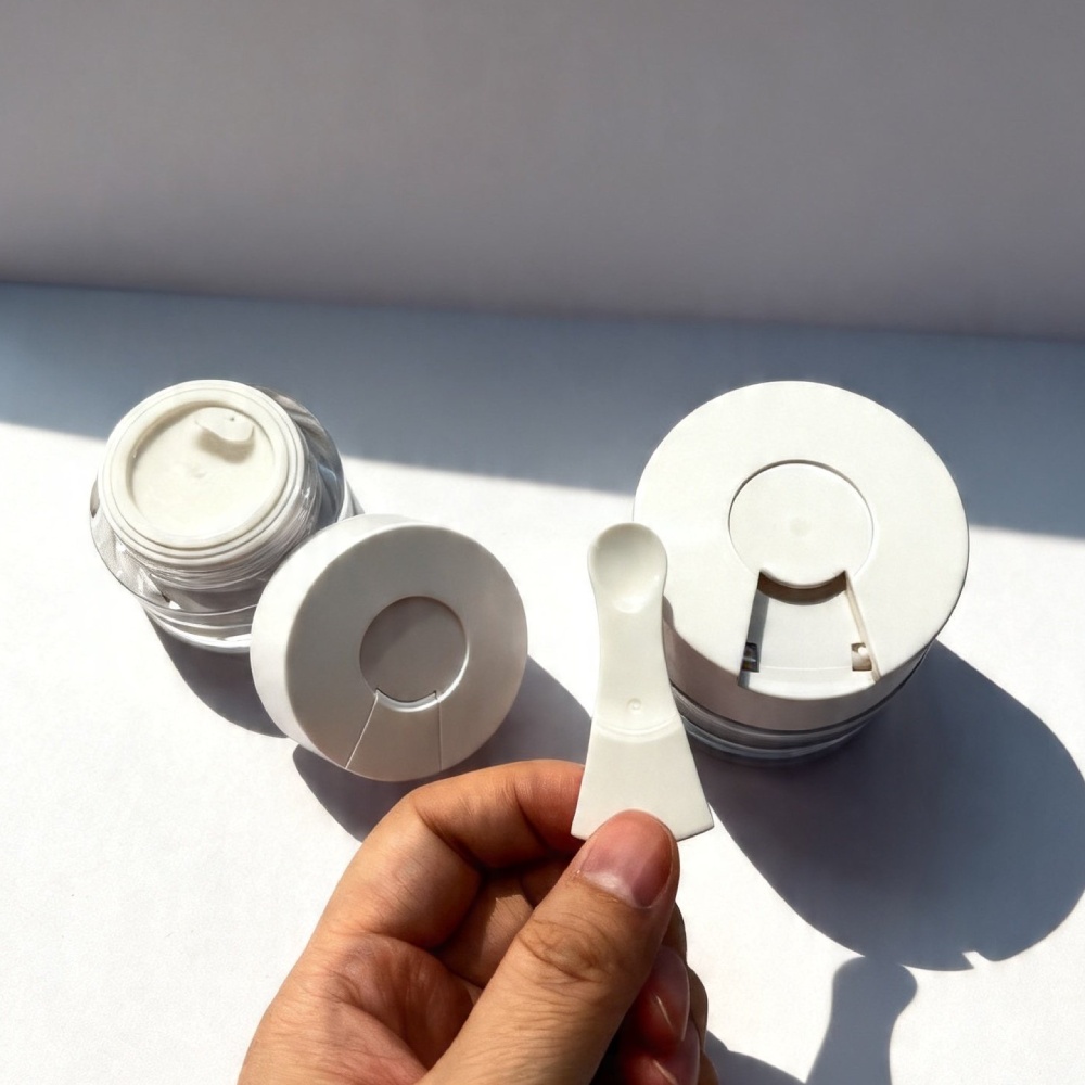 Refillable Plastic Cap Cosmetic Packaging Jar for Luxury Skincare Lotion
