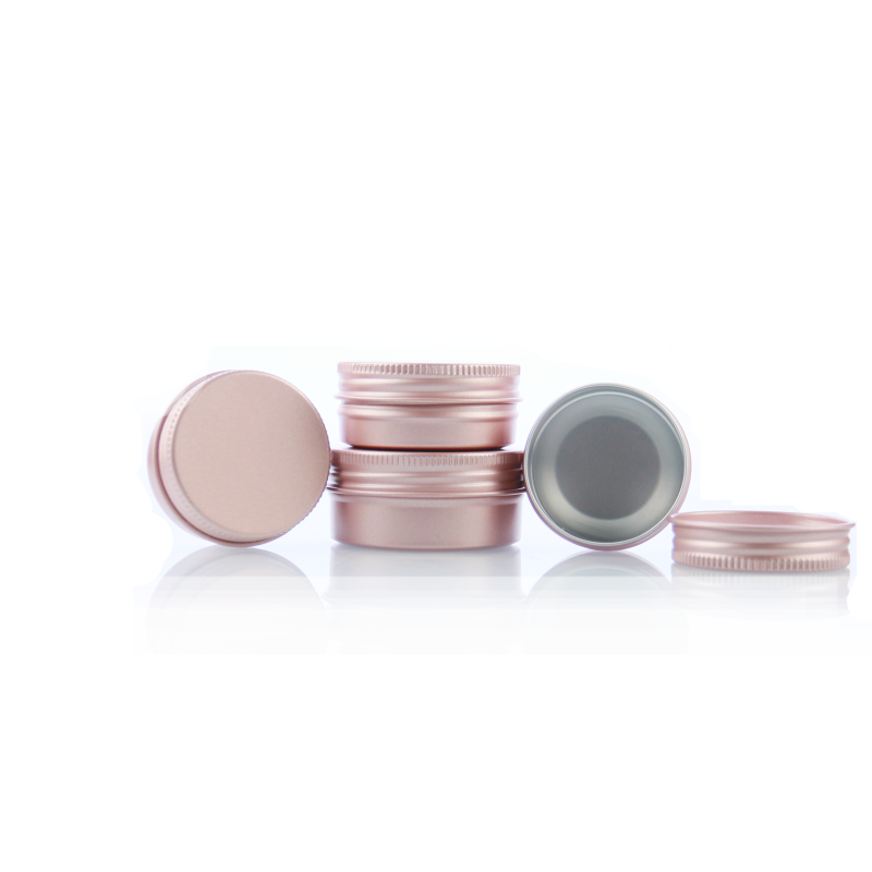 5ml 10ml 20ml 30ml 50ml Round Matte Finish Cosmetic Tin Container Hand Body Cream Packaging Aluminum Jar with Screw Cap