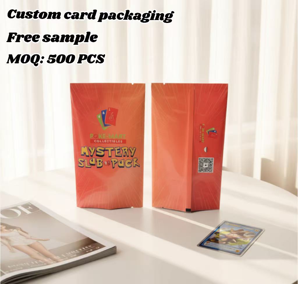 Customizable Back Sealed Bag Custom Card Packaging with Foil Inside Tear Notch Durable Heat Sealable Packaging Solution