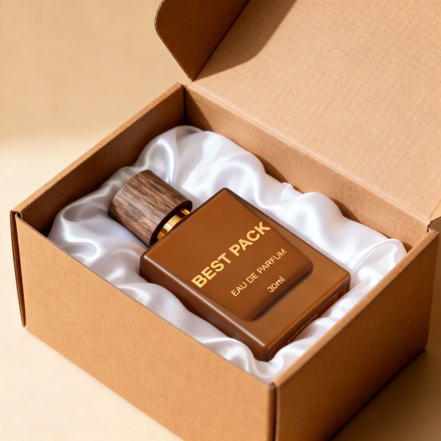 Custom Logo Square Frosted Cosmetic Packaging Glass Spray Pump Empty Luxury Perfume Bottle 30 ml 50 ml 100 ml with Box