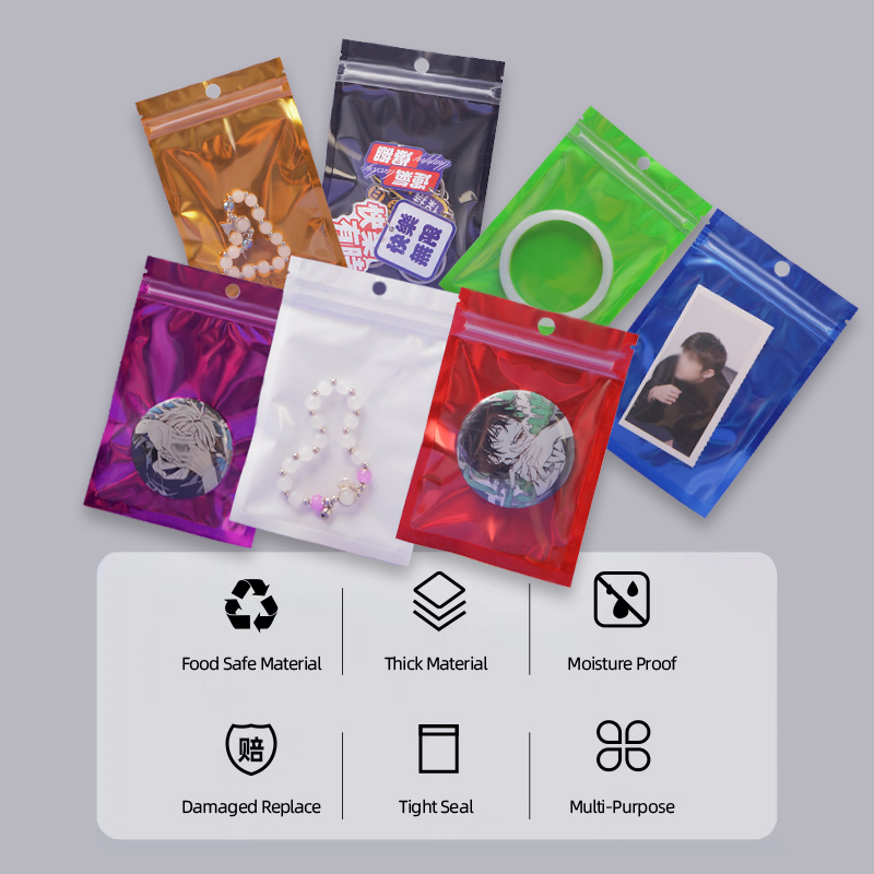 High Grade Clear Reusable Recyclable Stand-Up Pouch Customized Ziplock Packaging Bag for Candy Chocolate Sushi &amp; Pet Food