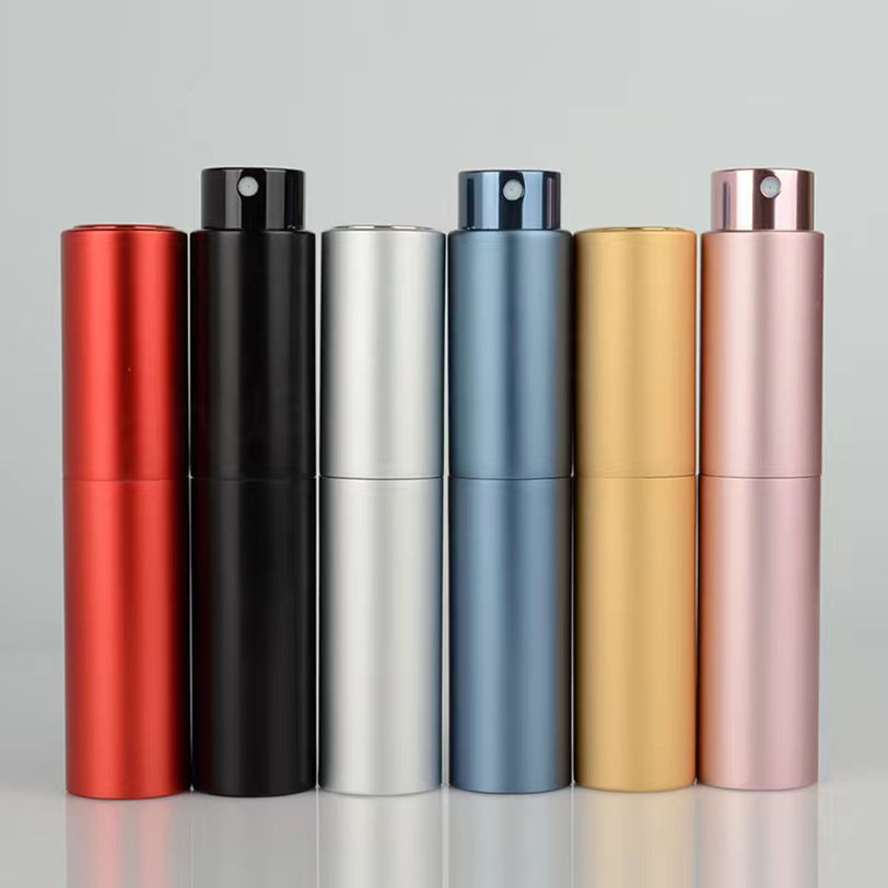 8ml 10ml Travel Mini Portable Size Empty Perfume Spray Bottle Aluminum Spray Refillable Perfume Atomizer Bottles